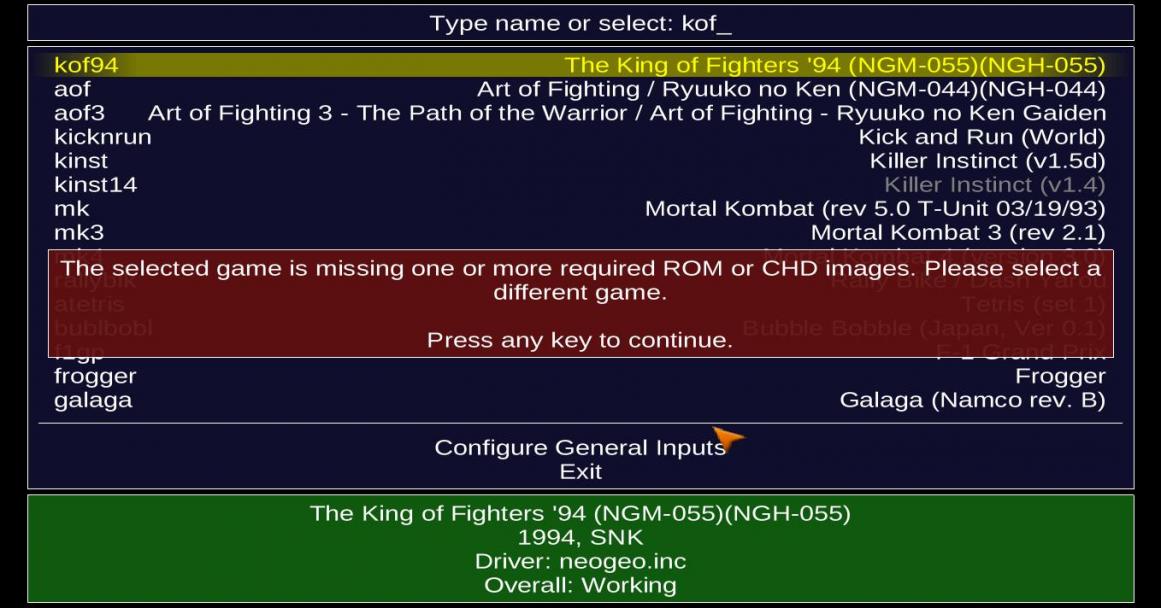 Art of Fighting / Ryuuko no Ken (NGM-044 ~ NGH-044) ROM for MAME